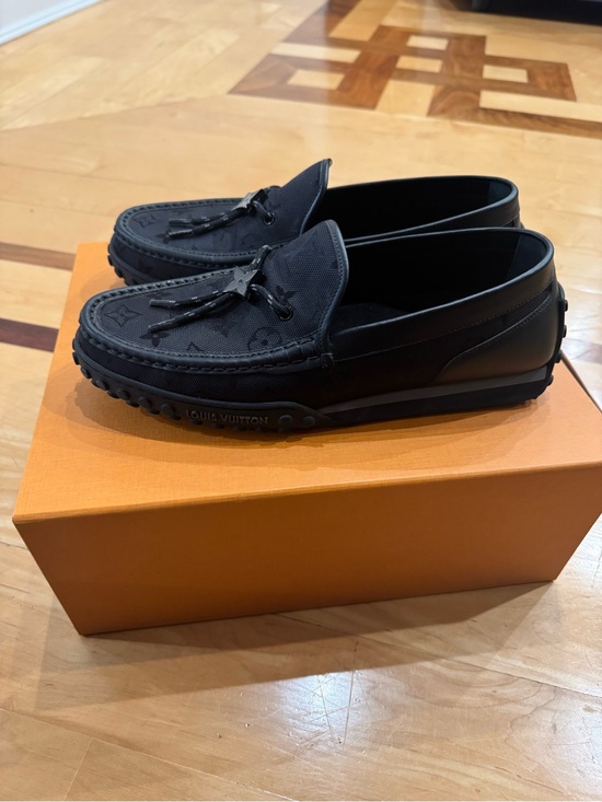 Louis Vuitton Black Monogram Casual Tassel Loafers main image 6